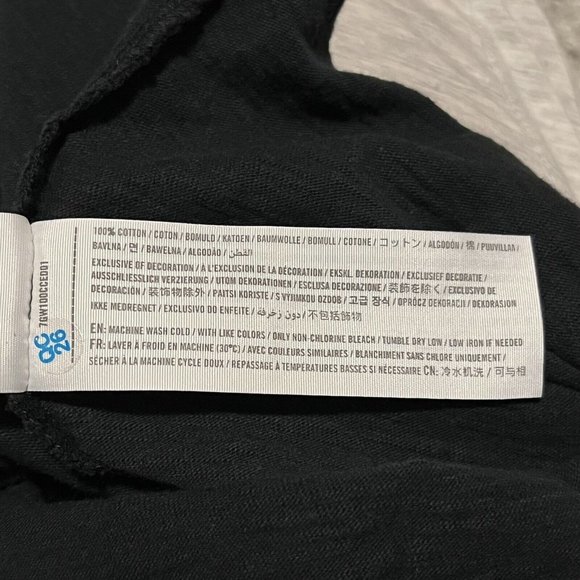 Abercrombie & Fitch Black Floral Embroidered Off The Shoulder Mini Dress sz S - Picture 6 of 6